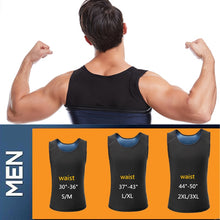 Load image into Gallery viewer, Men Shapewear Waist Trainer Vest Hot Sauna Suits Thermo Sweat Tank Tops Body Shaper Slimming Underwear Compression Workout Shirt
